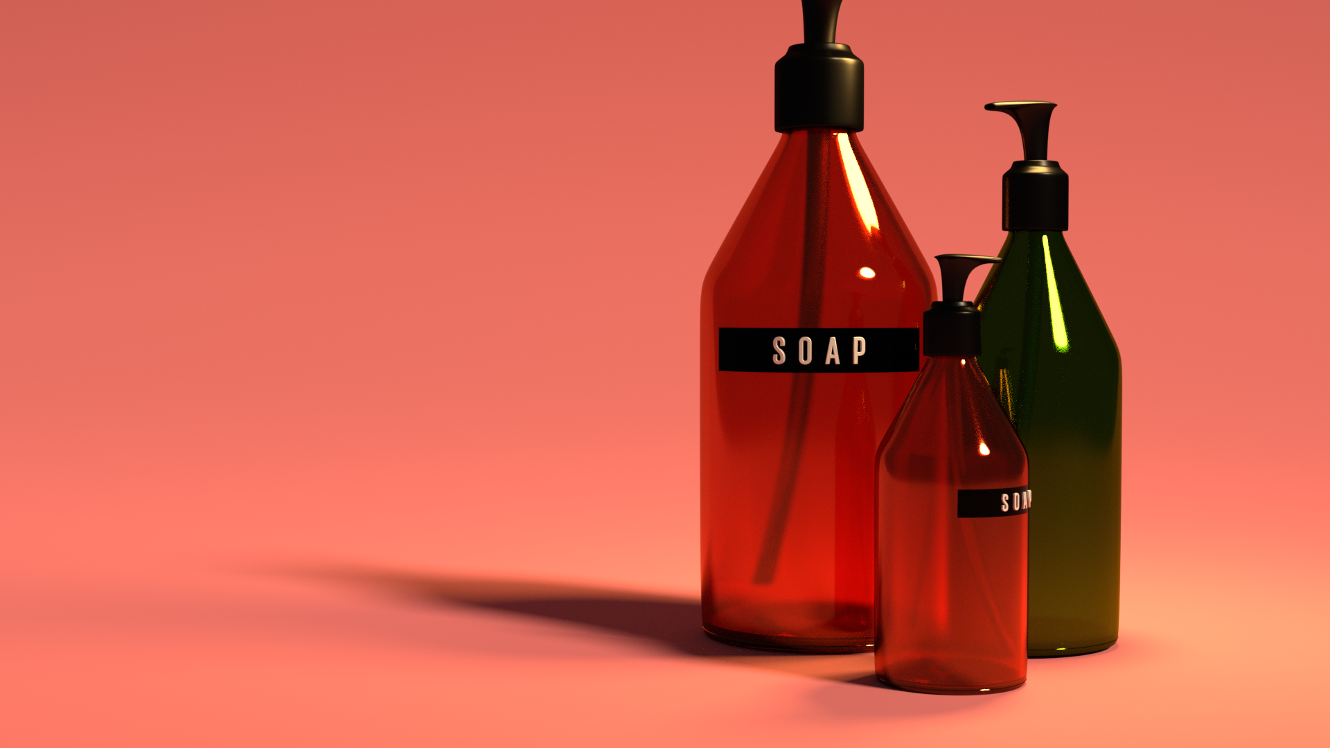 Soap bottle render